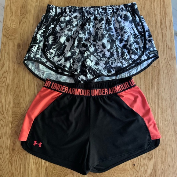 Under Armour Pants - Under Armour and Calvin Klein Women’s Size Large Athletic Running Shorts
